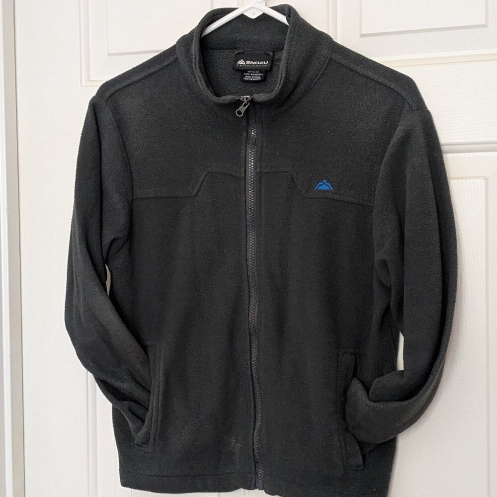 SNOZU Performarce Boy's Sweatshirts Full Zip Size M (10-12) Gray